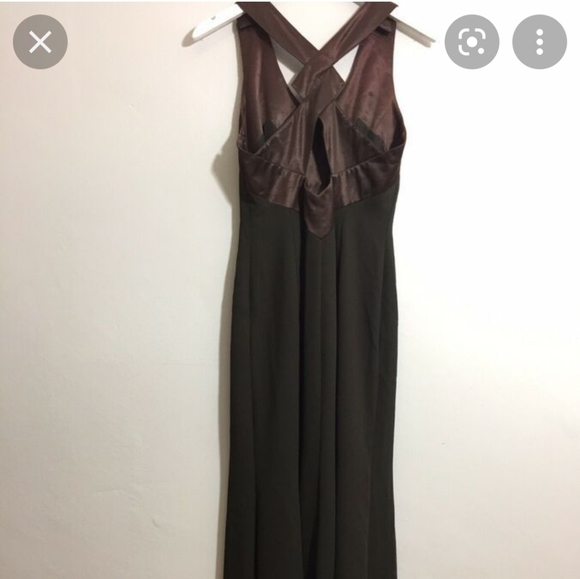 Vintage Joseph Ribkoff vintage brown mother of the bride maxi dress siz… - Picture 2 of 14